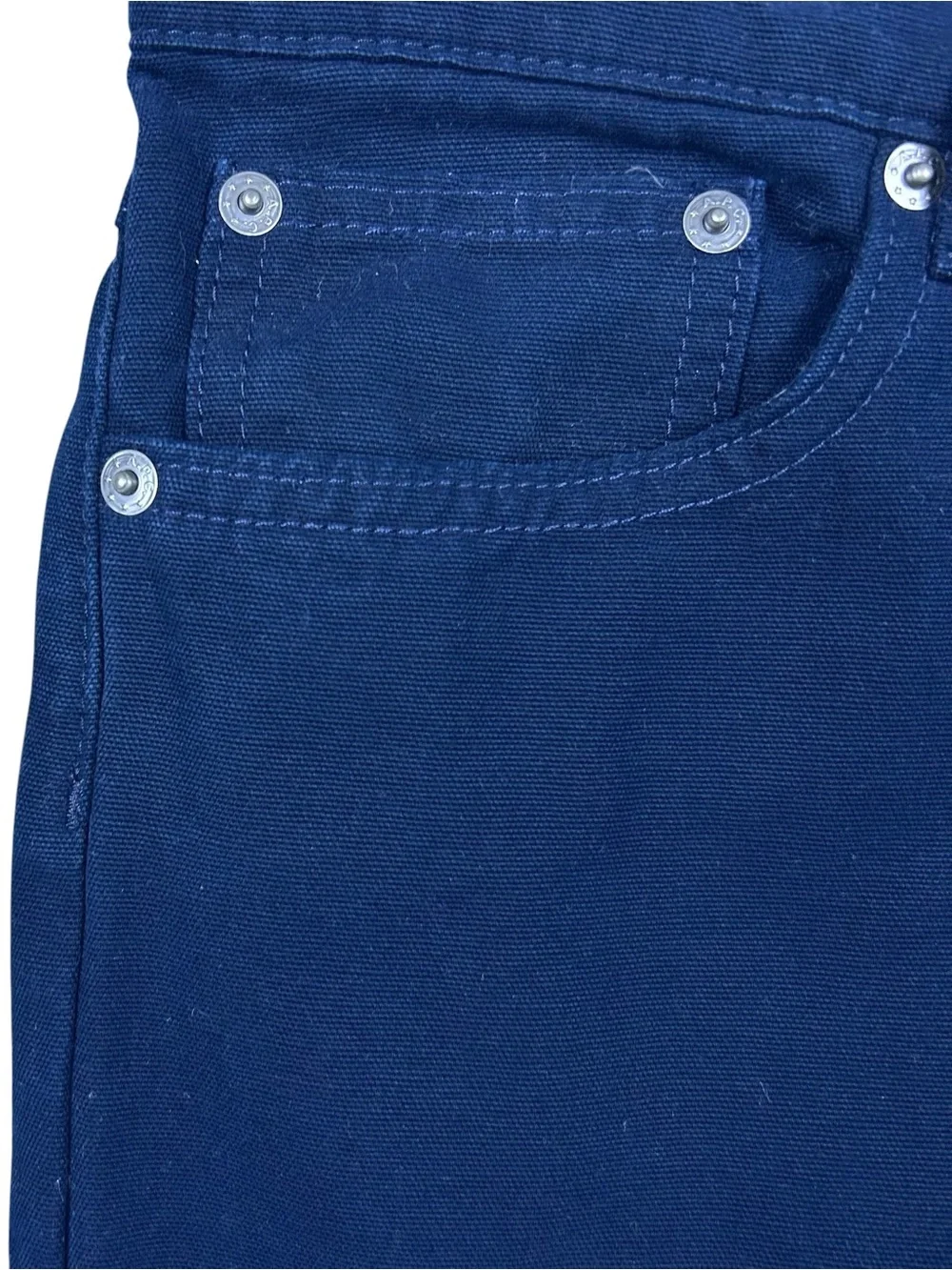 A.P.C. Petit New Standard Pants 30x32 Navy Button Fly Slim Straight Japan Preppy